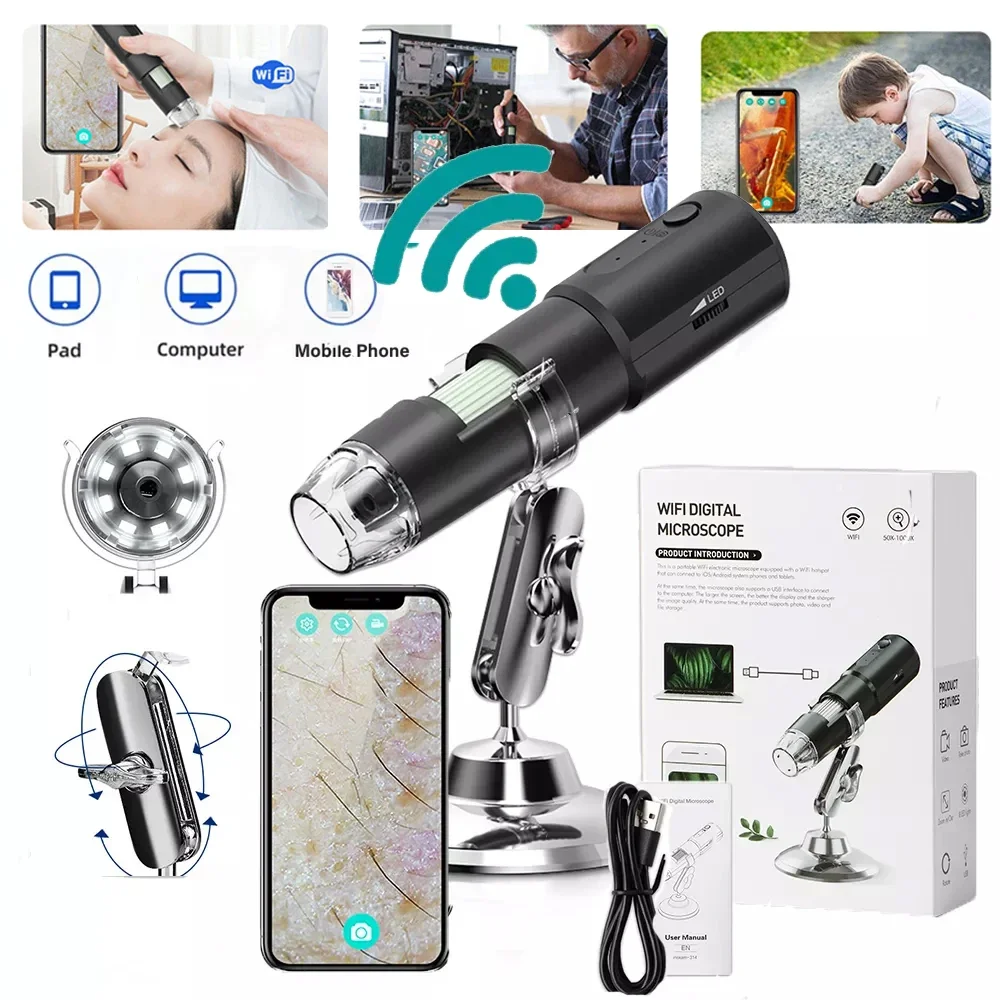 Hair Porosity Test - Dermatoscope Skin Analyzer Machine Digital Microscope