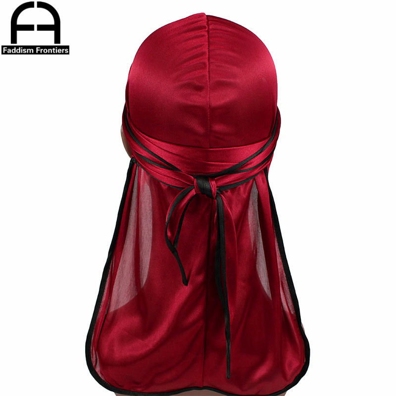 Satin Hair Bonnet - New Fashion Men's Satin Durags Biker