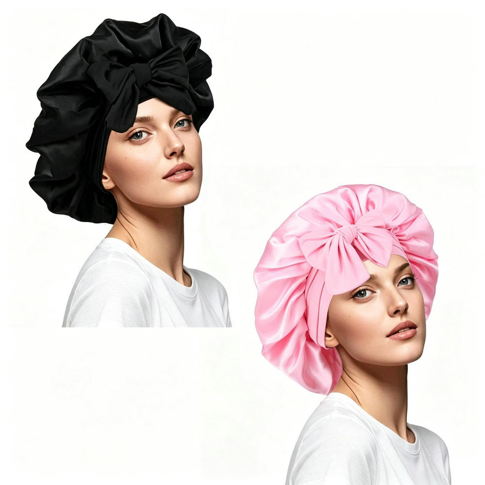 2 PCS Satin Bonnets for Women  - огляд і ціна Satin Hair Bonnet