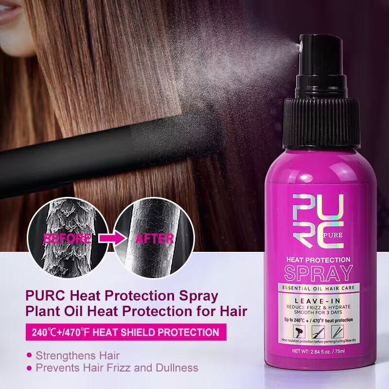 PURC Heat Protectant Spray Coc - огляд і ціна Hair Care Heat Protectant