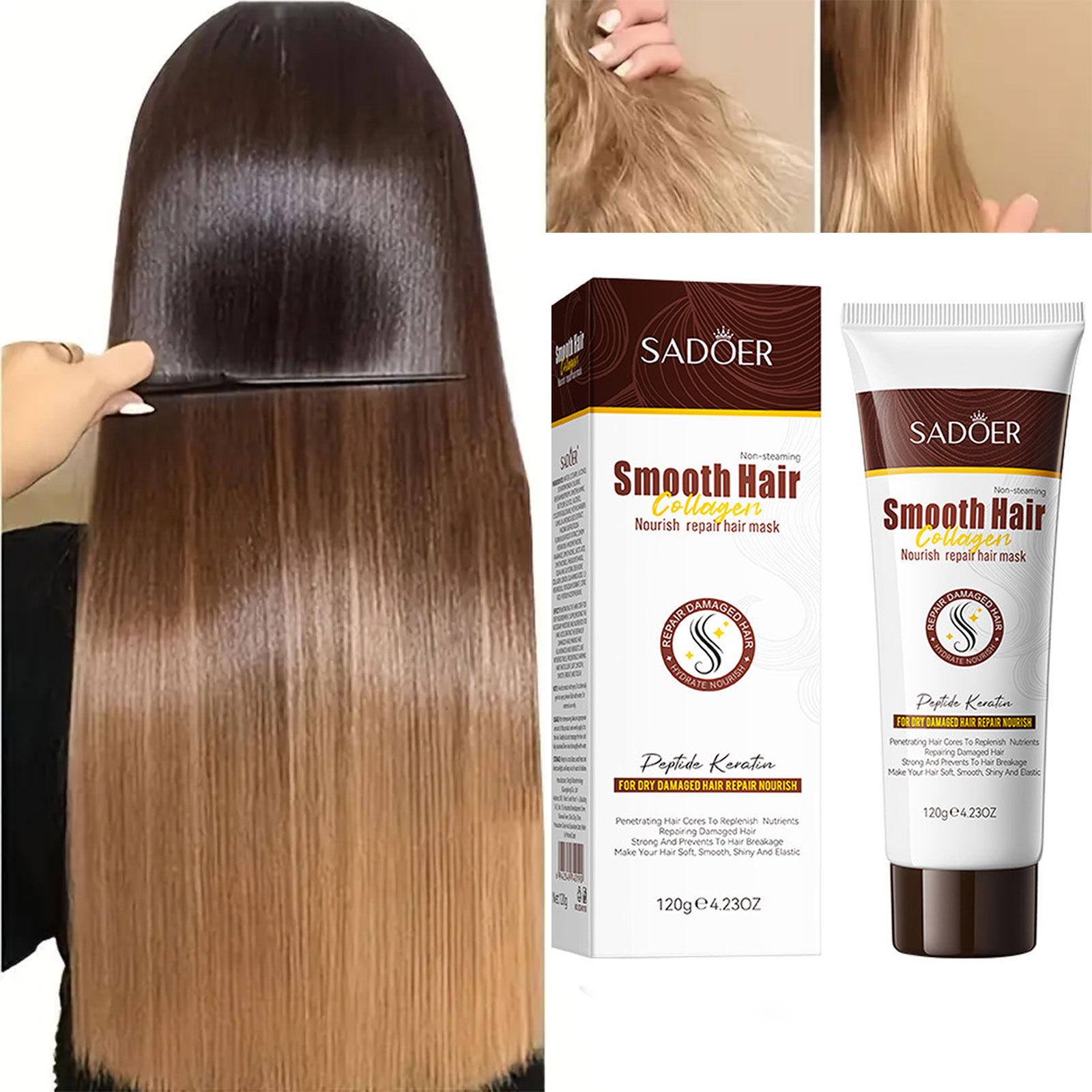 SADOER Collagen Hair Mask Prof - огляд і ціна Deep Conditioner Mask