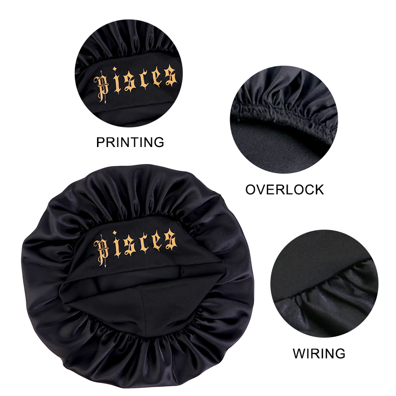 New 12 Zodiac Solid Color Slee - огляд і ціна Satin Hair Bonnet