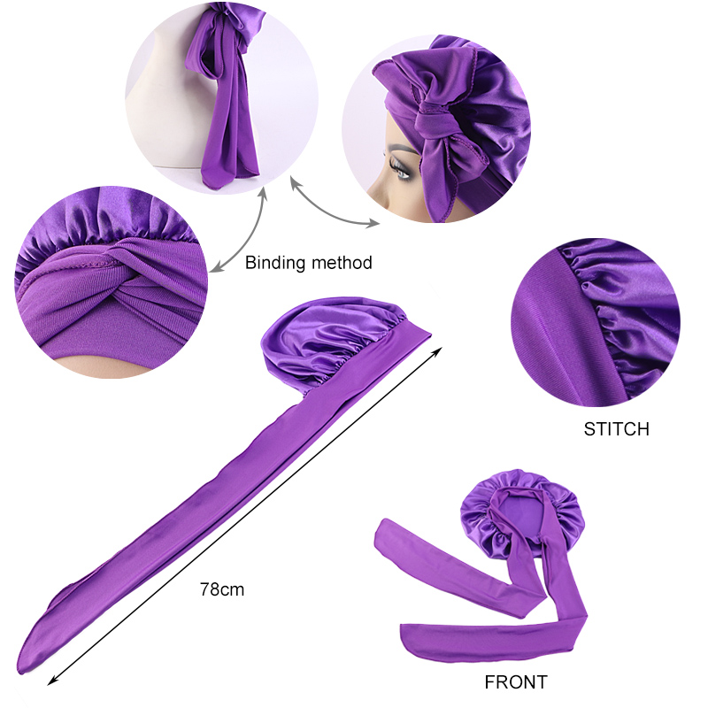 New Satin Sleeping Cap For Wom - огляд і ціна Satin Hair Bonnet