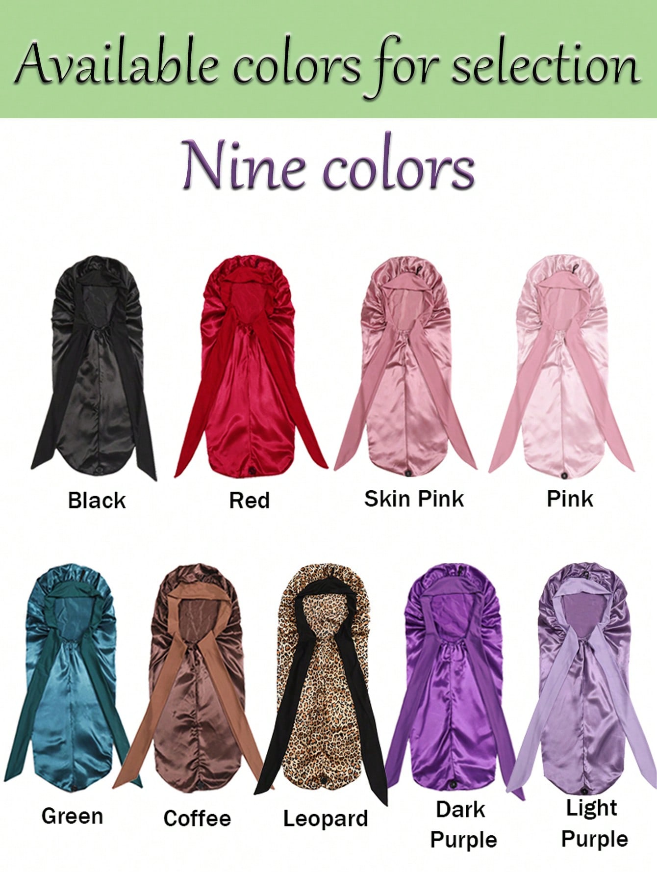 Large Satin Hair Bonnet for Sl - огляд і ціна Satin Hair Bonnet