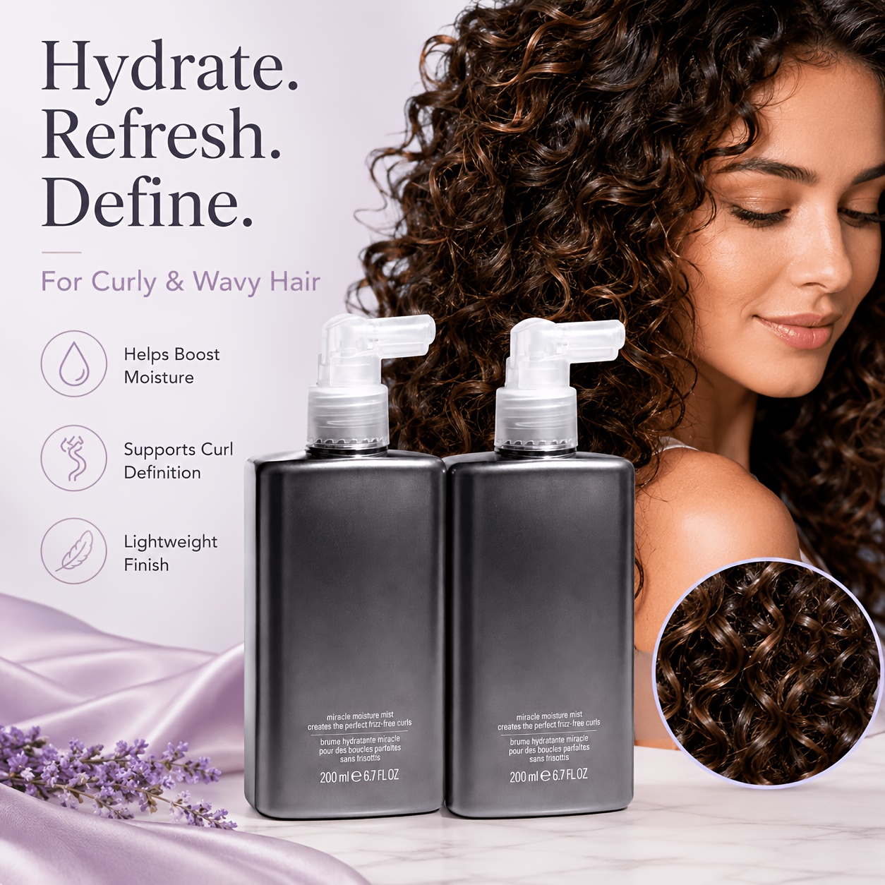 Curl Care Moisture Spray, Ligh - огляд і ціна Hair Care For Wavy Hair