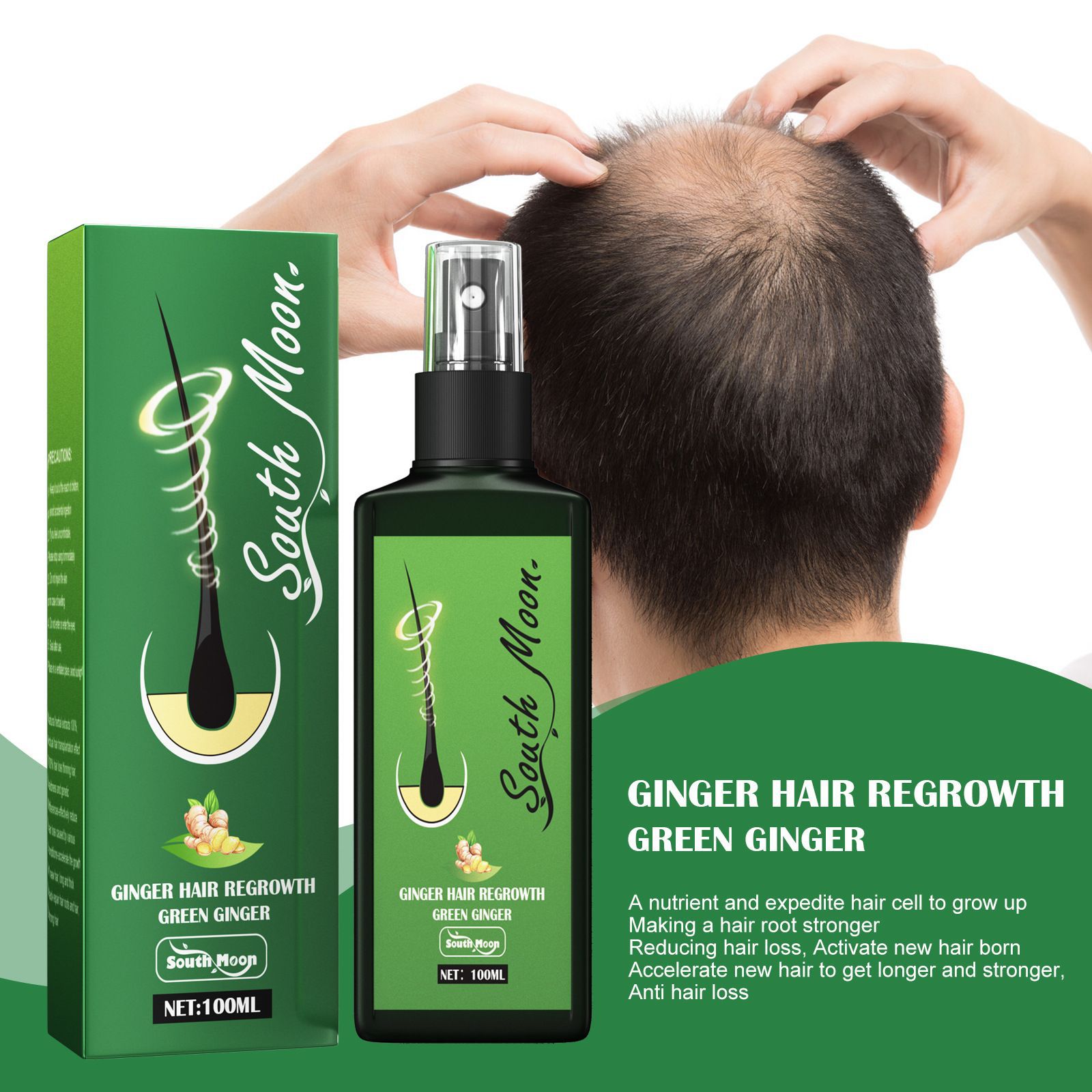 South Moon Ginger Hair Growth  - огляд і ціна Hair Care Herbal