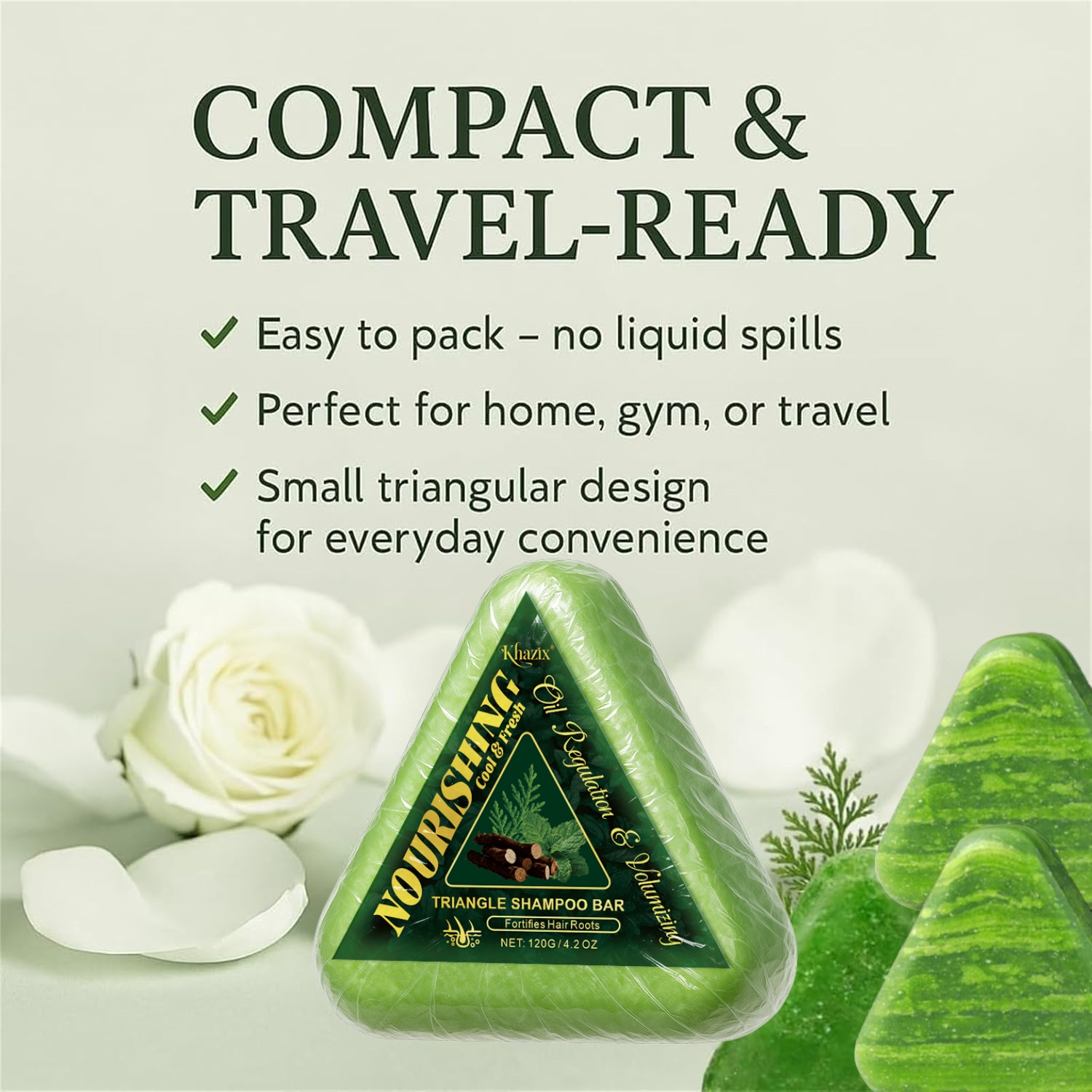 Green Triangle Soap Shampoo Ba - огляд і ціна Hair Care Herbal