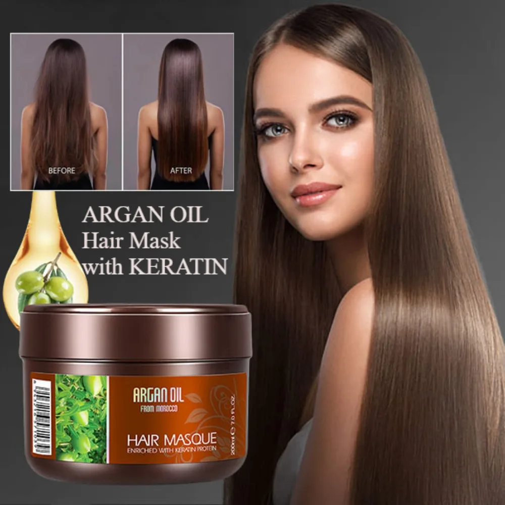 Keratin Argan Oil Hair Mask De - огляд і ціна Deep Conditioner Mask
