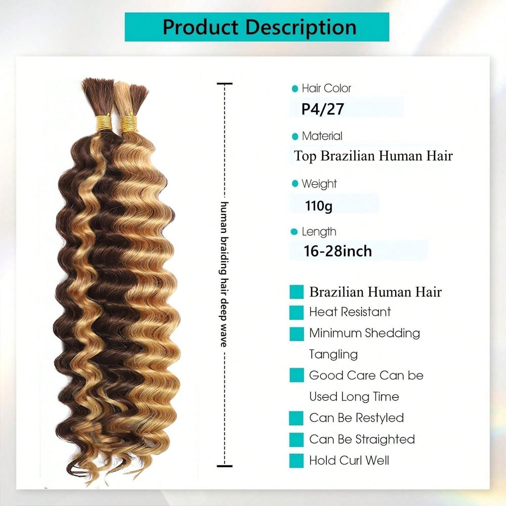 Human Braiding Hair 18 Inch 2  - огляд і ціна Hair Care For Wavy Hair