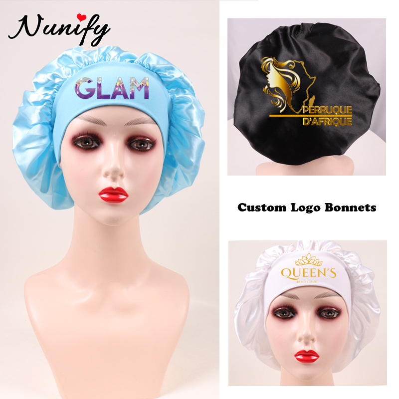 10Pcs Custom Logo Satin Bonnet - огляд і ціна Satin Hair Bonnet