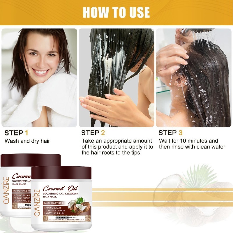 Coconut Oil Hair Mask Treatmen - огляд і ціна Deep Conditioner Mask