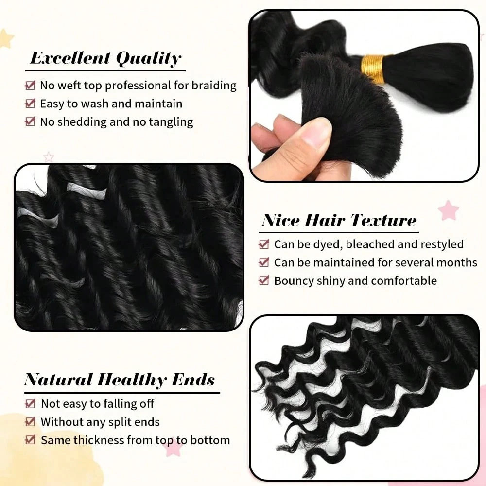 28 Inch Human Braiding Hair Fo - огляд і ціна Hair Care For Wavy Hair