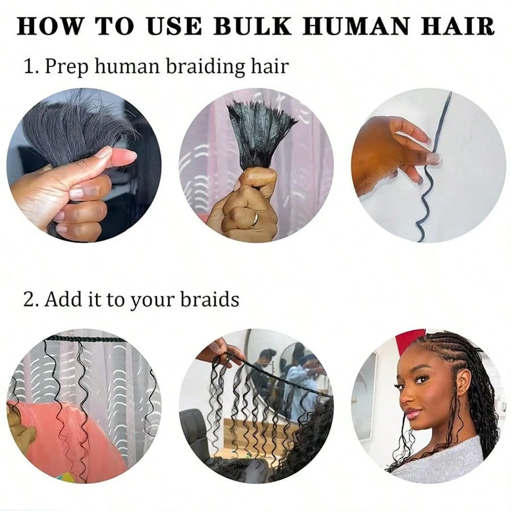 28 Inch Human Braiding Hair Fo - огляд і ціна Hair Care For Wavy Hair