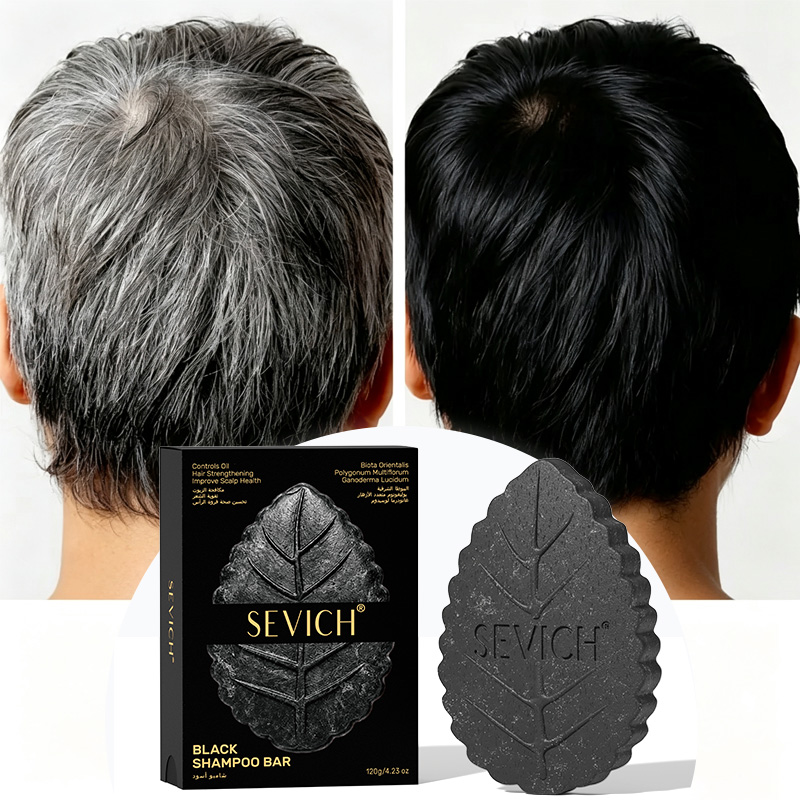Black Shampoo Soap Bar Gray Ha - огляд і ціна Hair Care Herbal