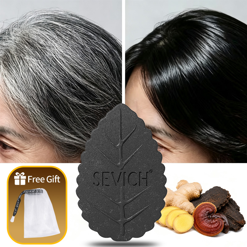 Black Shampoo Soap Bar Gray Ha - огляд і ціна Hair Care Herbal